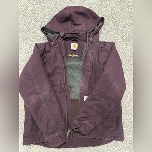 Carhartt Dark Purple Hooded Jacket